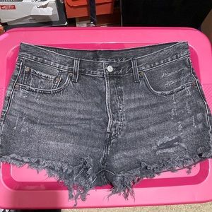 Levis 501 Black Shorts